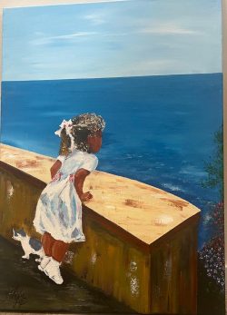 Bianca Thorn - Kunst und Malerei in Holzappel 121 Das Mädchen mit der Katze