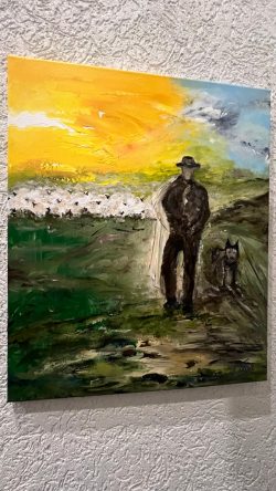 Bianca Thorn - Kunst und Malerei in Holzappel 123 Der Schäfer mit seinem Hund
