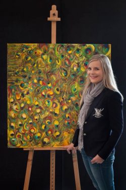 Bianca Thorn - Kunst und Malerei in Holzappel 131 Chaos Pfauenfedern